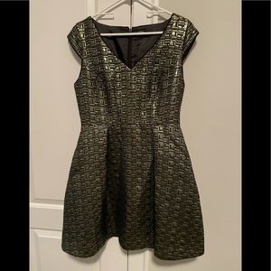 Gold and black geometric Kate spade dress